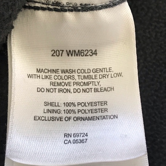 Men’s Columbia charcoal gray fleece zip front jacket Sz L - Picture 8 of 10